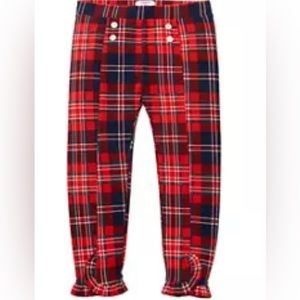 Crown & Ivy Kids Christmas Plaid Legging Pants Size 6